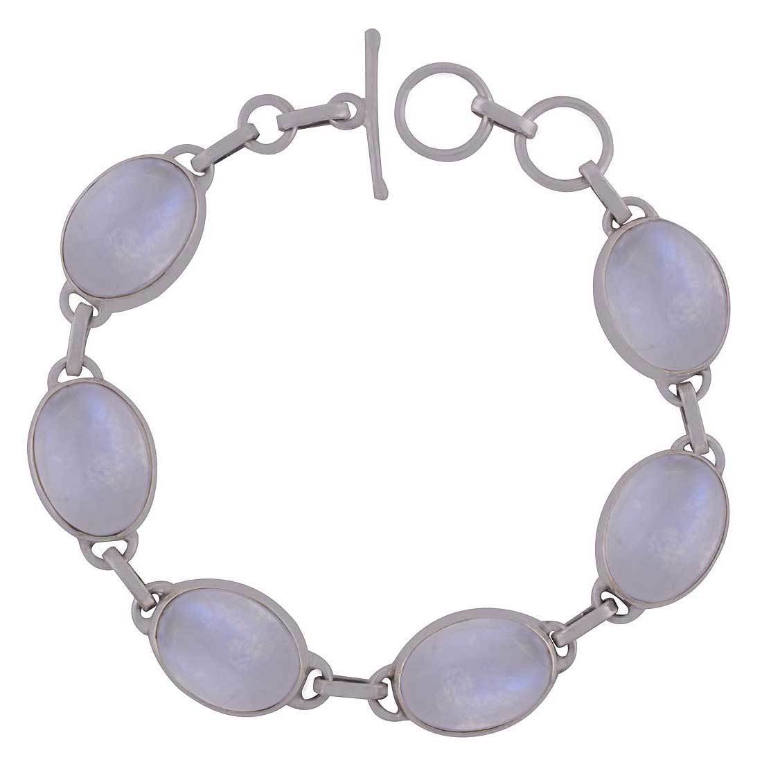 Lapis Natural Gemstone 925 Sterling Solid Silver Oval Cabochon Handmade Bracelet