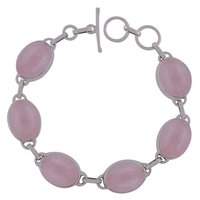 Lapis Natural Gemstone 925 Sterling Solid Silver Oval Cabochon Handmade Bracelet