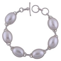 Lapis Natural Gemstone 925 Sterling Solid Silver Oval Cabochon Handmade Bracelet
