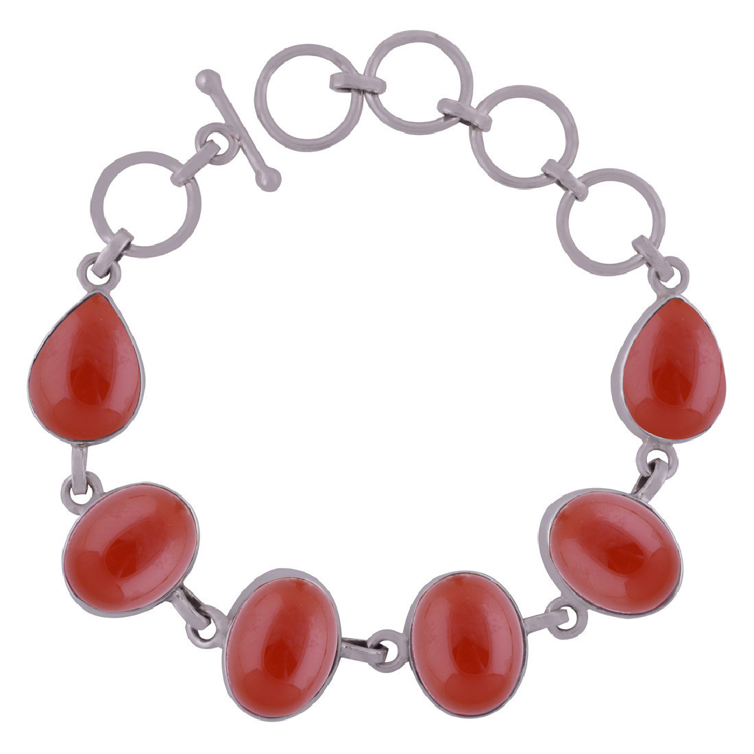 Amethyst Natural Gemstone 925 Sterling Solid Silver Oval/pear Cabochon Handmade Bracelet