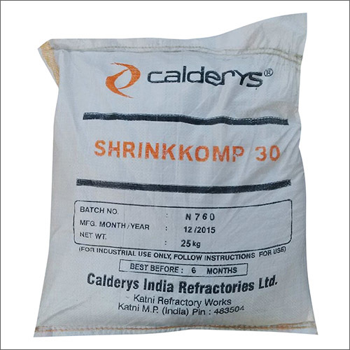 Calderys Shrinkkomp - 20, 30, 40 - Bending Strength: A Y 8 Mpa (At 28 Days)