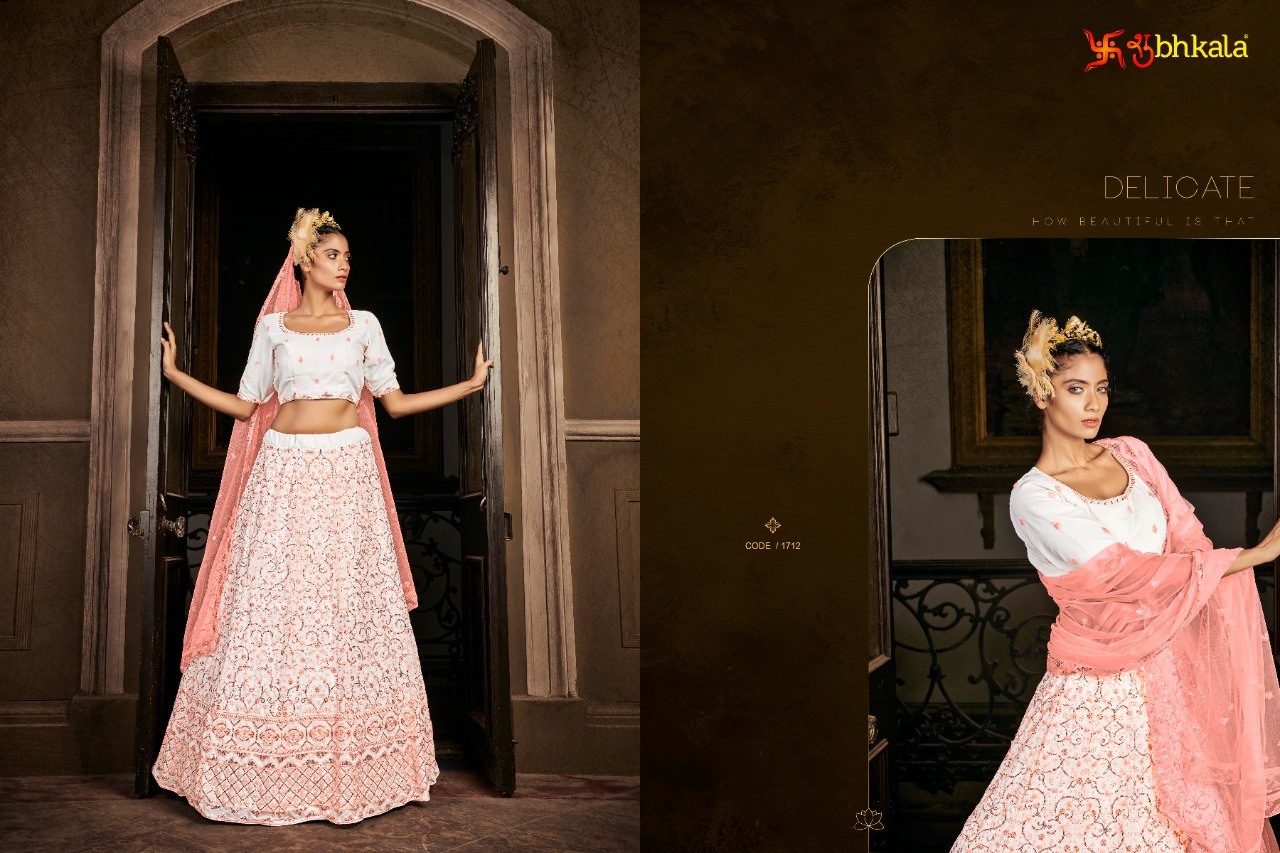 Sequined Embroidered Semi-Stiched Lehenga