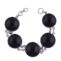 LABRADORITE NATURAL GEMSTONE 925 STERLING SOLID SILVER ROUND CABOCHON HANDMADE BRACELETLabradorite Natural Gemstone 925 Sterling Solid Silver Round Cabochon Handmade Bracelet