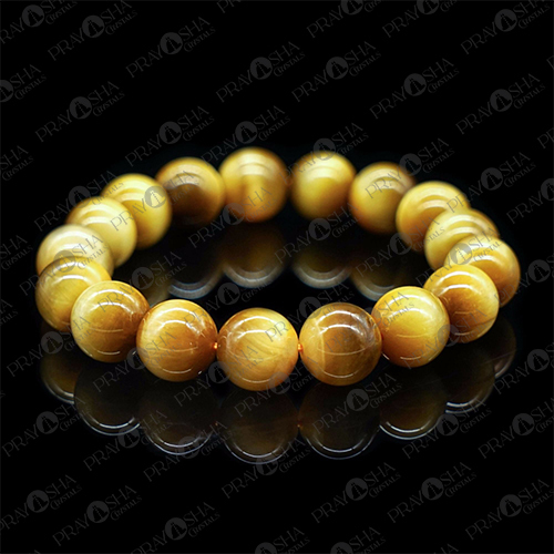 Yellow Tiger Eye Gemstone Bracelet