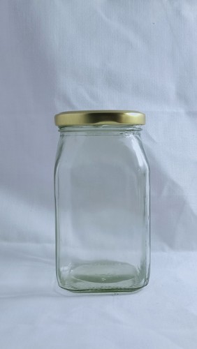 Honey Square Glass Jars