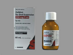 Cefdinir for oral suspension