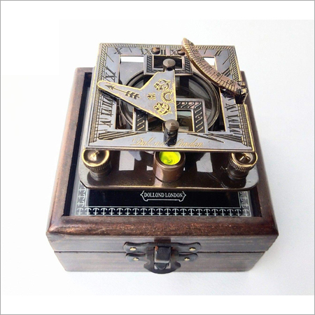 Nautical Sundial Compass With Box