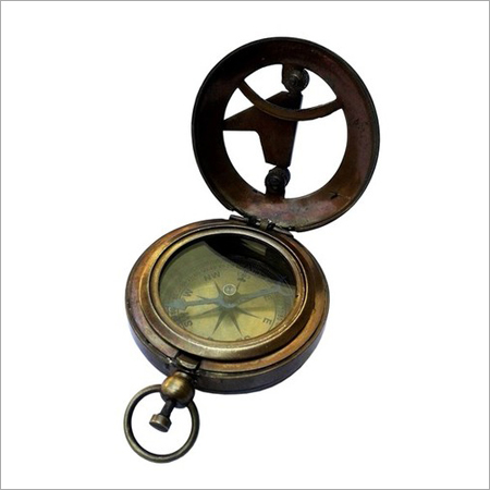 Brass Antique Sun Dial Compass