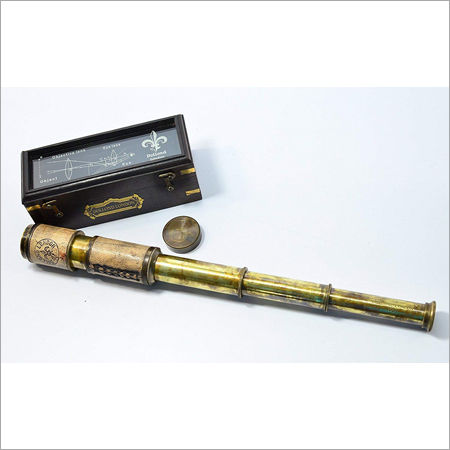 Polished Brass Telescope, for Magnifie View, Color : Golden at Best Price  in Roorkee