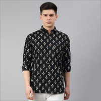 Cool Dry Millennial Black Cotton Full Sleeves Shirts For Men
