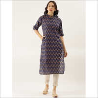Ladies Divena Cotton Solid Kurti