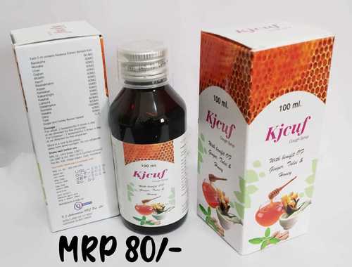 Kj Cuf Cough Syrup 100 Ml Ingredients: Banaksha 60 Mg