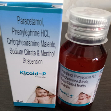 Paracetamol Phenylephrine HCI Chlorpheniramin Maleate Sodium Citrate & Menthol Suspension