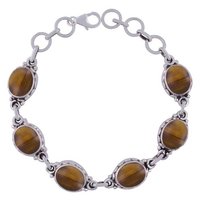 Black Onyx Natural Gemstone 925 Sterling Solid Silver Oval Cabochon Handmade Bracelet