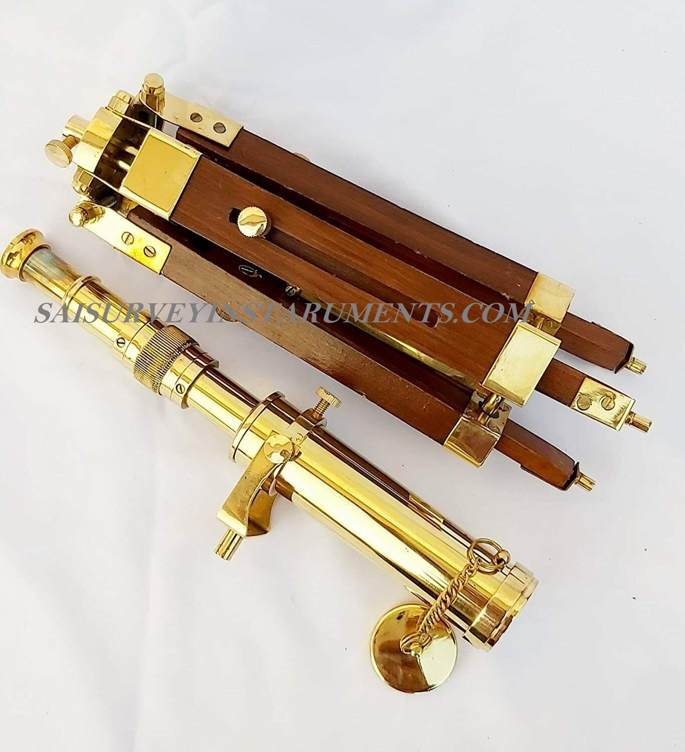 Antique Handmade 10 inch Brass Telescope