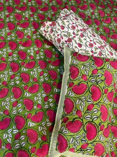 Muliti Colour Hand Block Printed Bed