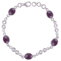 Tiger Eye Natural Gemstone 925 Sterling Solid Silver Oval Cabochon Handmade Bracelet
