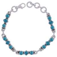 Amethyst Natural Gemstone 925 Sterling Solid Silver Round/square Cabochon Handmade Bracelet