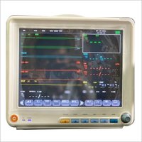 5 Para Monitor - 370x280x350 Mm, White | Spo2, Nibp, Temp, Resp, Ecg Monitoring