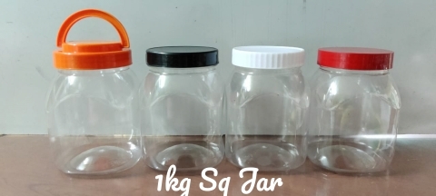 1Kg Sq Jar - Color: Transparent / Natural