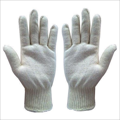 Cotton Knitted Safety Hand Gloves By HITARTH ENTERPRISES
