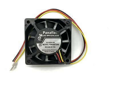 PANAFLO K06T24H (0.11A) - 24V, 60x60x15mm Size, 3Pin Connector | Durable Design, Lightweight, Low Noise Operation, Efficient Cooling Performance