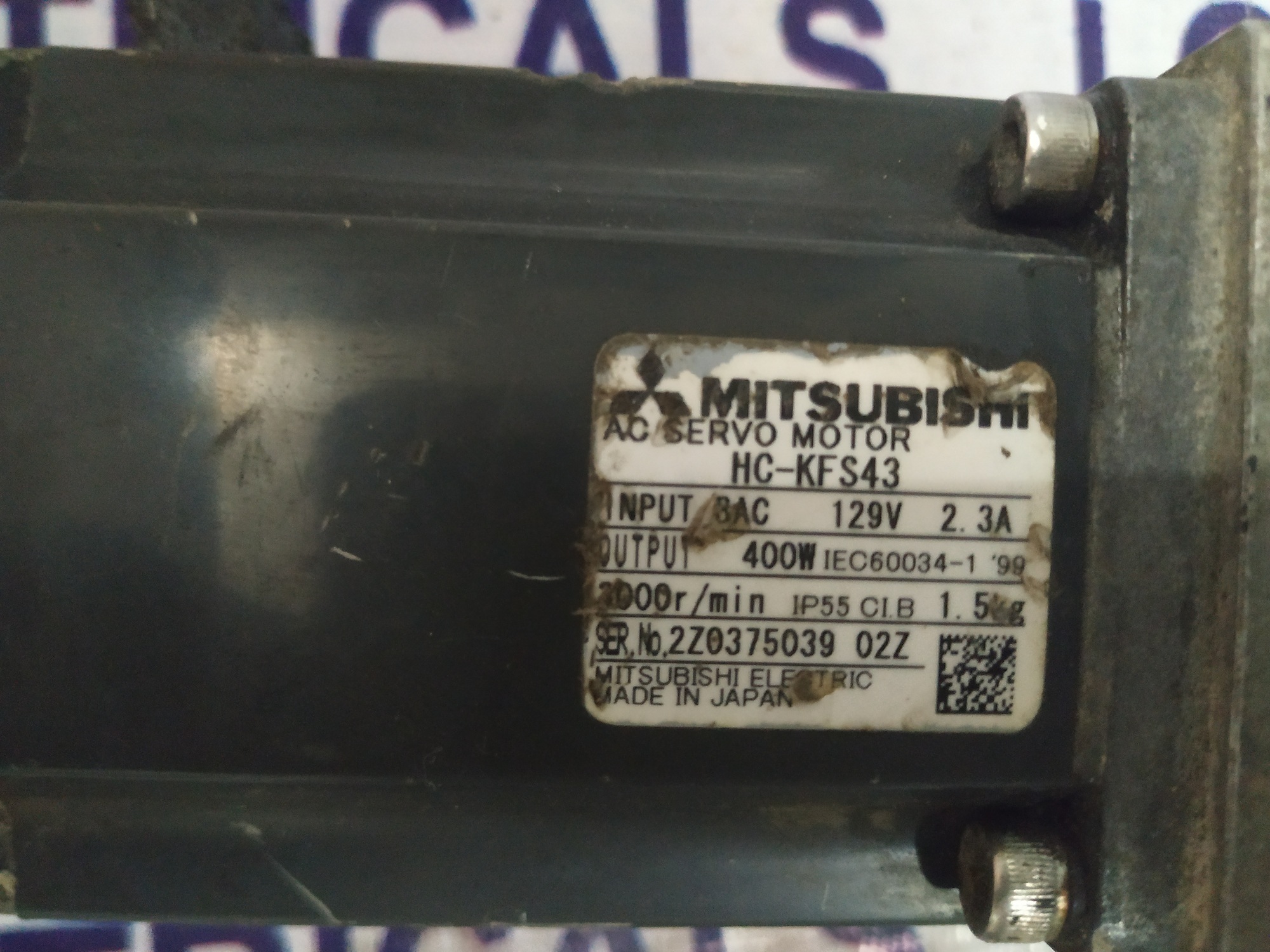 MITSUBISHI AC SERVO MOTOR HC-KFS43