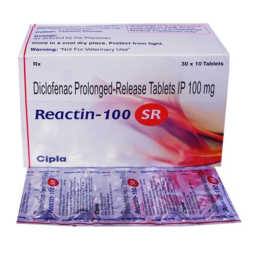 REACTIN 100 MG TABLET (DICLOFENAC)