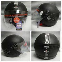 Carbon scooter helmet