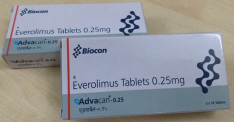 Everolimus 0.25mg Tablets