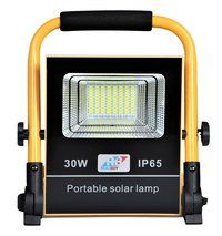 Rechargeable Solar LED Flood Light 30W with 5000 mAh LiFePO4 Battery (IP 65)