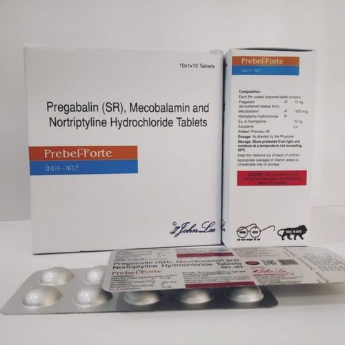 Pregabalin 75mg , Mecobalamin 1500mcg , Nortriptyline Hydrochloride 10mg Tablets