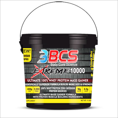 Bcs-g3bcs-c-5 5 Kg 3 Bcs Extreme 10000 Ultimate 100% Whey Protein Mass Gainer Dosage Form: Powder