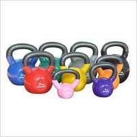 Vinyl Kettlebell - Vinyl Coated Metal Material, Various Sizes , Ideal For Strength Training And Sports Performance