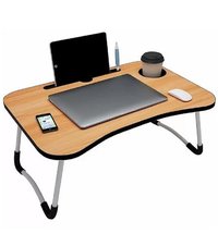 Brown Foldable Laptop Table