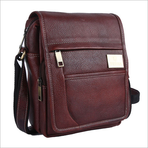 Brown Mens Leather Side Bag at Best Price in Kolkata | Creative Impression