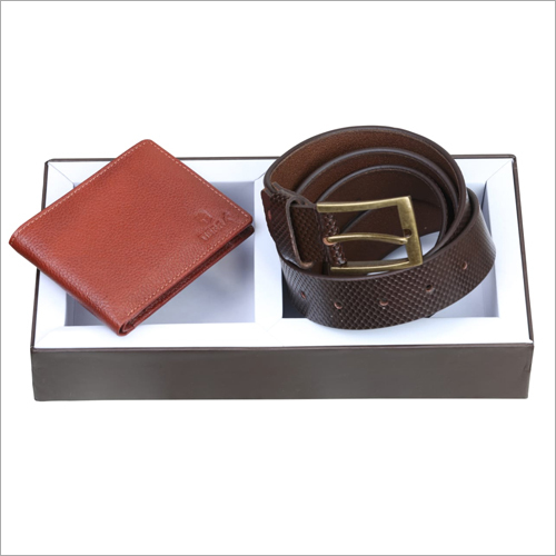 Leather Combo Wallet With Belt