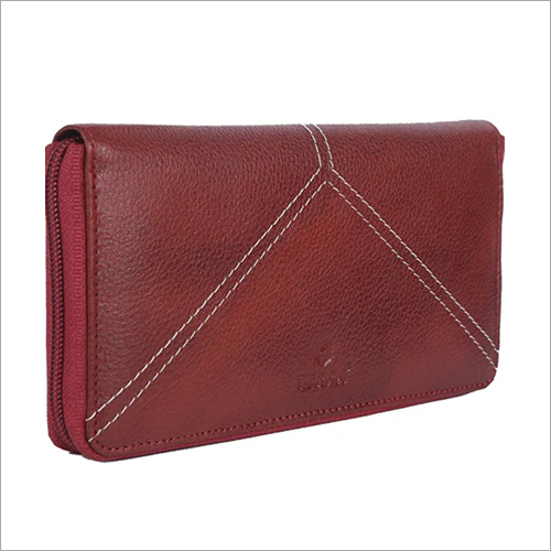 Brown Leather Clutch