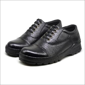 Leather High Ankle Army Boots - Unisex Size Options, Black Color | Durable Anti-Skid, Heat Resistant, Comfortable PU Insole