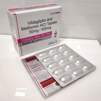 Vildagliptin 50 MG + Metformin Hydrochloride IP 500 MG