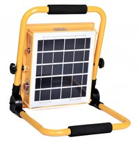 REALBUY Rechargeable Solar LED Flood Light 50W with 10000 mAh LiFePO4 Battery (IP 65)