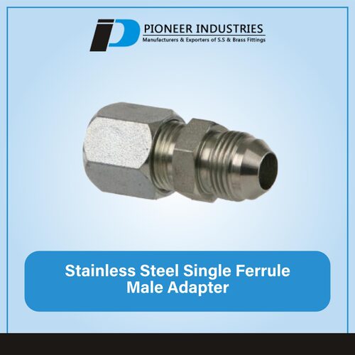 Stainless Steel Single Ferrule Male Adapter