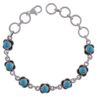 Rainbow Natural Gemstone 925 Sterling Solid Silver Round Cabochon Handmade Bracelet