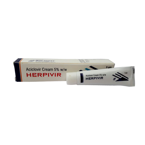 Herpivir Cream - 100g Acyclovir 5% W/W, Antiviral Treatment for Herpes Labialis Sores