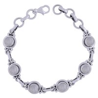 LAPIS NATURAL GEMSTONE 925 STERLING SOLID SILVER ROUND CABOCHON HANDMADE BRACELET