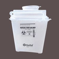 Transparent Puncture Proof Sharps Container 5l, Capacity: 5-8 Litre - Material: Hdpe