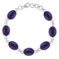 LABRADORITE NATURAL GEMSTONE 925 STERLING SOLID SILVER OVAL CABOCHON HANDMADE BRACELET