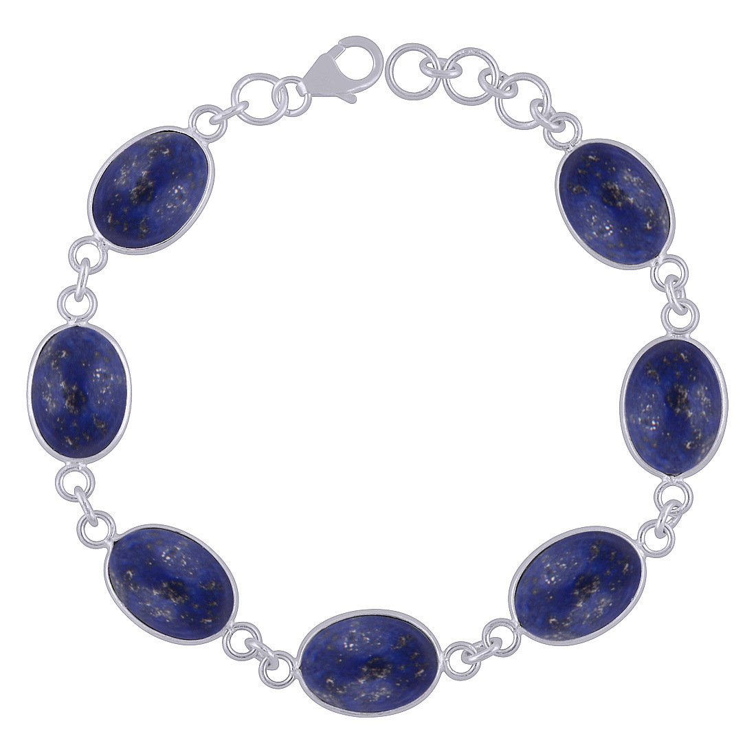 LABRADORITE NATURAL GEMSTONE 925 STERLING SOLID SILVER OVAL CABOCHON HANDMADE BRACELET