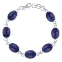 LABRADORITE NATURAL GEMSTONE 925 STERLING SOLID SILVER OVAL CABOCHON HANDMADE BRACELET