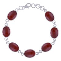 LABRADORITE NATURAL GEMSTONE 925 STERLING SOLID SILVER OVAL CABOCHON HANDMADE BRACELET